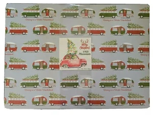 PLACEMATS CHRISTMAS Cars and Busses Table protector - Foam  18"x13" Set of 4  - Picture 1 of 3