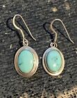 Cute Silver Earings With Turquoise Semi precious Stone, 925