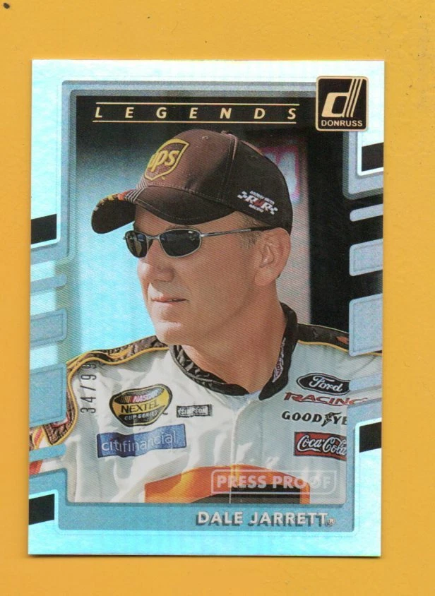 D25079  2018 Donruss Gold Press Proofs #156 Dale Jarrett LEGENDS #34/99 - Image 1 of 1