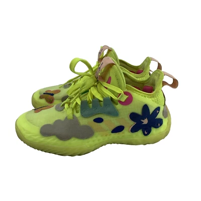 Adidas James Harden Vol 5 Sneaker Solar Yellow Boost Floral FY2118 Youth Kid 4.5 - Image 1 of 4