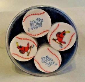 JUEGO DE 4 GOMAS DE BORRAR VINTAGE 1989 MLB ST. LOUIS CARDINALS RUSS BERRIE & COMPANY - Imagen 1 de 4