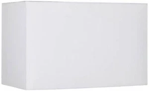 White Medium Rectangular Hardback Lamp Shade 16" Wide x 8" Deep x 10" High - Picture 1 of 7