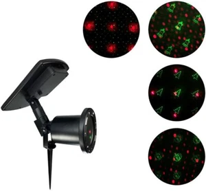 Solar Powered Christmas LED Light Projector Outdoor Decor Wireless Weatherproof - Picture 1 of 6