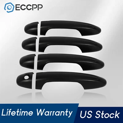 For 2016-2022 Toyota Tacoma Door Handle Cover Matte Black Front Rear Left Right - Изображение 1 из 4