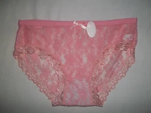Girls L (10-12) lace bikini panties coral nwt tween - Picture 1 of 2