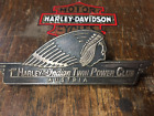 Harley-Indian motorcycle AUSTRIA RALLY PIN BADGE VERY RARE SILVER Ist EDITION