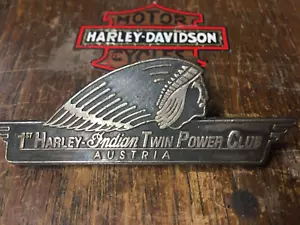 Harley-India motocicleta AUSTRIA RALLY PIN INSIGNIA MUY RARA PLATEADA PRIMERA EDICIÓN - Imagen 1 de 8