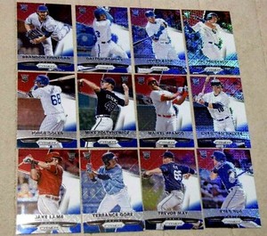 2015 Panni Prizm Baseball Red White Blue Mojo RC Refractor Cards (Pick Yours)