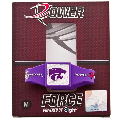 REDUCED! KANSAS STATE WILDCATS Ion Technology Power Force Silicone Band Bracelet Cover