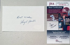 Angel Scull Signed Autographed 3x5 Card JSA Cuban Legend Washington Senators - Picture 1 of 1
