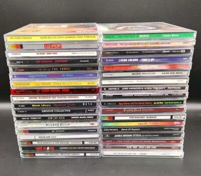 Lot Of 36 CDs - Various Artists, Bob Marley, U2, Hendrix, Rusted Root, Tubes Etc - Image 1 of 3
