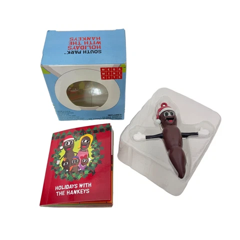 2009 Comedy Central South Park Mr. Hankey Bendable Figure Ornament w/Book & Box Cover