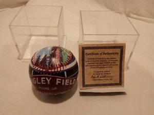 Unforgettable Wrigley Field Chicago Cubs Vintage Ltd Edition Baseball w/Case - Picture 1 of 7