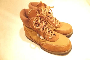 Rocky 6025 Saddle Tan Leather /Canvas Lace Up Ankle Hiking Boot Sz 7M Excellent - Picture 1 of 7