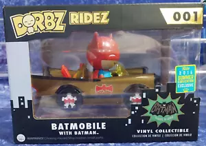 Dorbz Ridez 001 MIB Batman Classic TV Series 2016 Exclusive Gold Batmobile - Picture 1 of 5