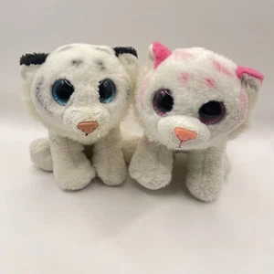 TY Beanie Boo Tundra & Tabor the White Tigers Regular Size NO Tags Attached - Picture 1 of 13