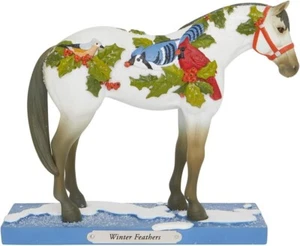 The Trail Of Painted Ponies WINTER FEATHERS Figurine New In Box 2020 Christmas - Picture 1 of 5