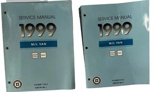 GMC Safari Van 1999 OEM Chevrolet Astro Van M/L Manual de servicio Vol. 1 y 2 libros - Imagen 1 de 13