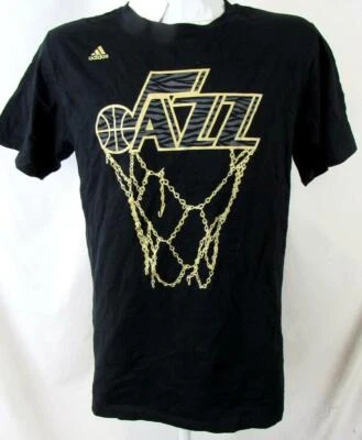 Utah Jazz Men Medium Short Sleeve Screened "JAZZ CHAIN NET LOGO" T-shirt UJA 12 - Image 1 of 4