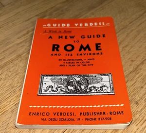 1960's GUIDE VERDESI, A New Guide to Rome and it Environs 278 pages UNUSED - Picture 1 of 16