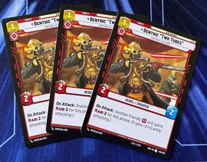 Star Wars Unlimited Spark of Rebellion 3X Benthic Two Tubes Uncommon Card - Bild 1 von 2