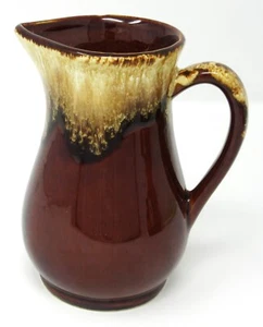 Robinson Ransbottom Pottery Brown Stoneware Pitcher 6" t Roseville Ohio RRP - Picture 1 of 15