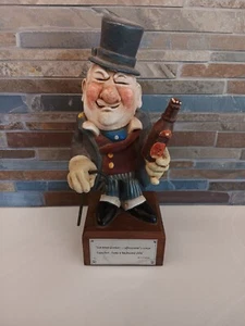 Vintage WC Fields Drunk Man with Beer Bottle Molded Statue Man Cave - Picture 1 of 7