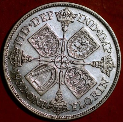 1932 Great Britain Florin George V KM# 834 - Image 1 of 2