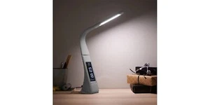 Livarno Home Lámpara de Escritorio, con Reloj Integrado, Gris, Nuevo - Imagen 1 de 2