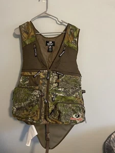 Cabela's Mossy Oak Break-Up Camo Hunting Vest Large Pockets Lined - Picture 1 of 5