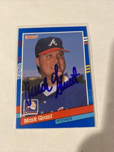 1991 Donruss Baseball #361 Mark Grant  Autographed Signed Atlanta Braves