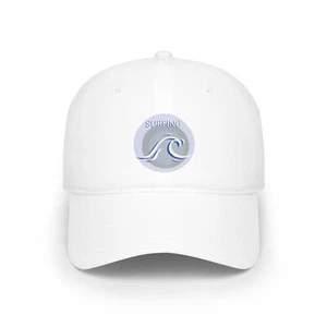 Surfer Baseball Cap Hat Surfing Hat In God's Hands Sun Hat Big Wave Gifts - Picture 1 of 11