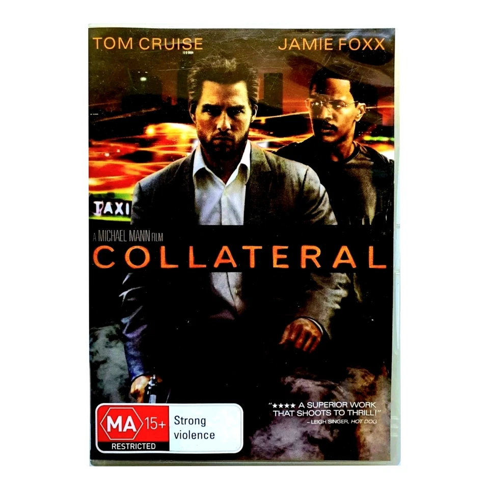 Collateral DVD 2004 Action Thriller, Tom Cruise, Jamie Foxx, Region 4, Free Post - image 1 of 4