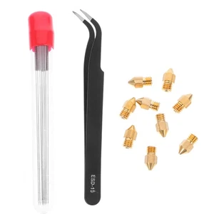 21 Pcs Nozzle Cleaning Kit 3D Printer Cleaner Needles Tweezer for - Zdjęcie 1 z 12