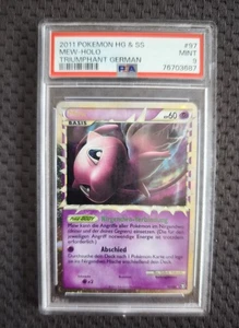Pokemon Mew Prime Holo 97/102 HGSS Triumphant PSA  9 Deutsch Mint - Bild 1 von 2