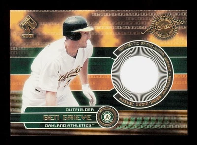 2001 Pacific Private Stock No128 Бен Грив Игровое Б/у Оборудование Oakland Athletics - Изображение 1 из 2