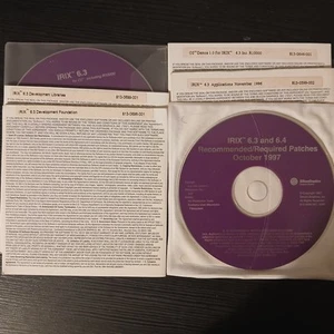 SGI Silicon Graphics Irix 6.3 For O2 CD ROMs | OS Install Apps Patches & O2 Demo - Photo 1/3