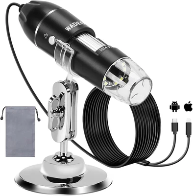 BESUCHE DEN WADEO-STORE WADEO Digital Mikroskop, USB Mikroskop 1440P HD Mit 50X-1600X Vergrößerung, Trag