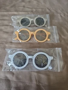 Round 3pc Kids Sunglasses | Baby Toddler Eyewear Fashion | UV Protection - Picture 1 of 3