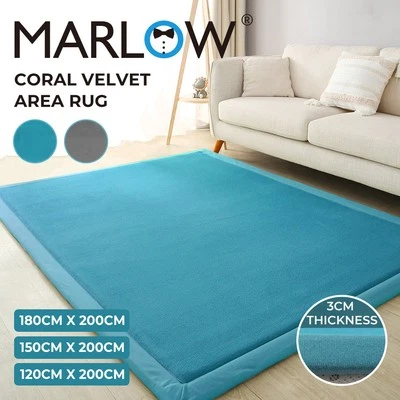 Marlow Runner Area Rug Soft Coral Velvet Extra Large Modern Carpet Washable - image 1 of 4
