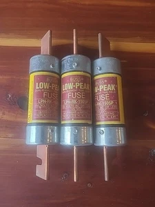 Cantidad 3 fusibles LPN-RK-150SP Bussmann de bajo pico 150 amperios - Imagen 1 de 3