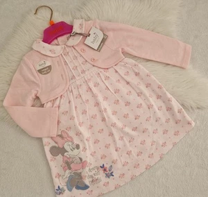 NEW PINK M&Co MINNIE MOUSE BABY GIRL DRESS BODY SUIT 9/12 mths - Picture 1 of 4