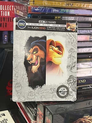 The Lion King (4K Ultra HD/Blu-Ray) Limited Edition Steelbook! Best Buy! NEW! - Imagem 1 de 4