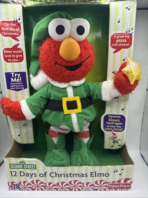 2004 Sesame Street 12 Days Of Christmas Elmo-14” Talking Plush-Vintage NEW-Boxed - Image 1 of 4