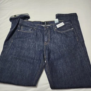 Banana Republic BR Authentic Selvedge Denim Dark Straight Jeans 34x34 New NWT - Picture 1 of 17