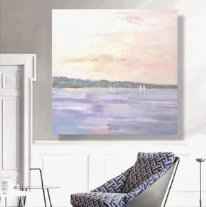 meer strand gemälde Acryl SEELANDSCHAFT Original Handgemalt modern kunst bild - Bild 1 von 6