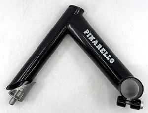 ITM for PINARELLO Black Cro-Mo Quill Stem 125mm 22.2mm Quill 26.0mm Bar Clamp - Picture 1 of 9