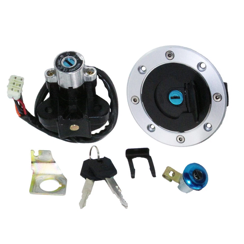 Ignition Switch Gas Cap Lock Key Set For Suzuki GSXR600 1996-2000  97 1998 1999 - Image 1 of 1