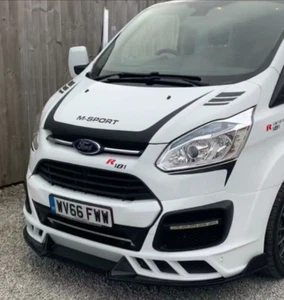 FORD TRANSIT CUSTOM- M SPORT FRONT SPLITTER 2013-2018 - Picture 1 of 10