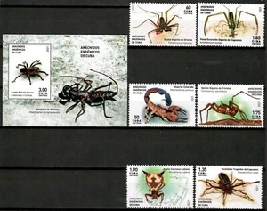 sCUBA Sc# 6354-6360 SPIDERS SPIDERS SPIDERS Cpl set of 6 + SS 2021 MNH - Picture 1 of 1